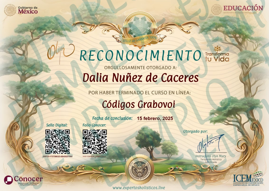 Códigos Grabovoi 8 muestra grabovoi